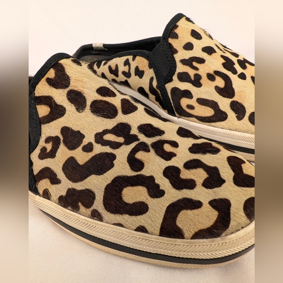 Keds x Kate Spade Women's Size 8.5 Double Decker Slip-on Sneakers Leopard Print - Picture 2 of 9